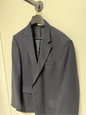 Men's Tailored Navy Suit Jacket